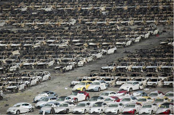 Tianjin Fire Totaled 2748 Volkswagens